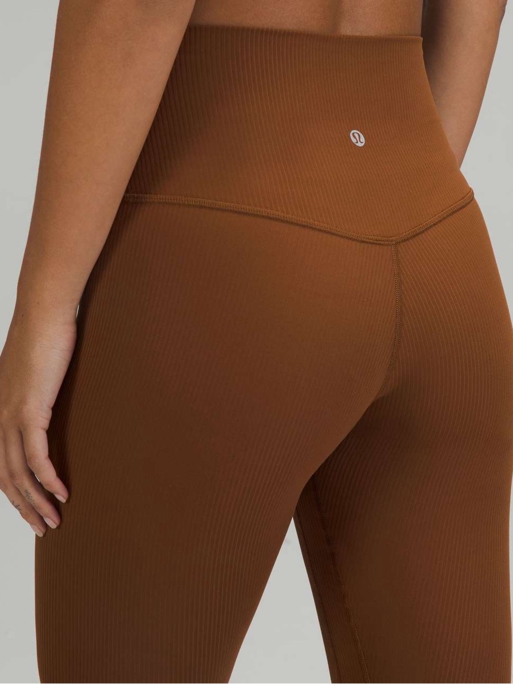 Lululemon Align Ribbed High-Rise Pant 25" in Roasted Brown
